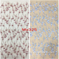 Feather Pearl Lace Embroidered Net Fabric for Dress